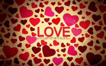 LOVE - love, hearts, emotion, words