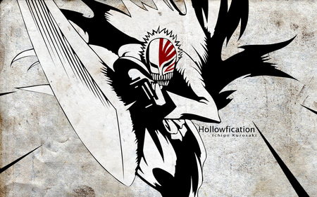 Hollowfication - ichigo, anime, vizard, bleach