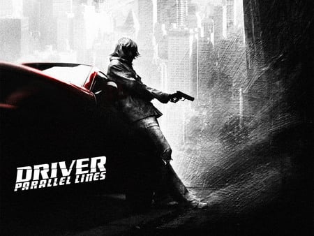 Driver - black n white, game, gun, dark, driver, crime, abstarct, hero, action, adventure