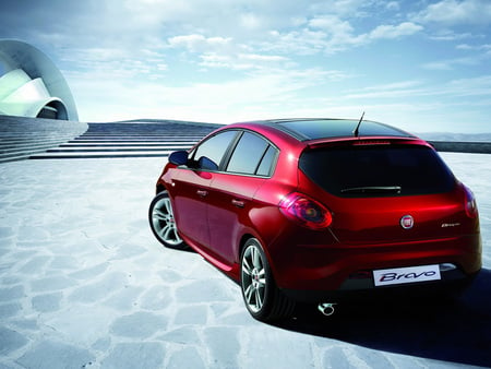 red car - black, car, red, cool, sky