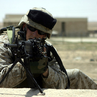 Marine SAW gunner