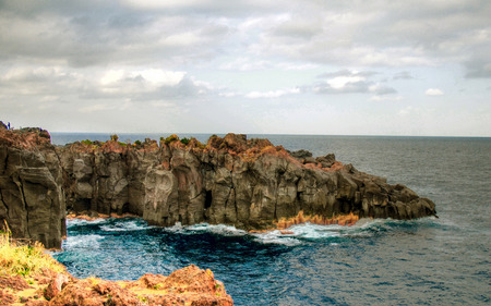 Rocky  Peninsula - clouds, nature, cliffs, color, ocean, rocks, peninsula