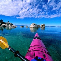 Kayak in Seychelles Islands