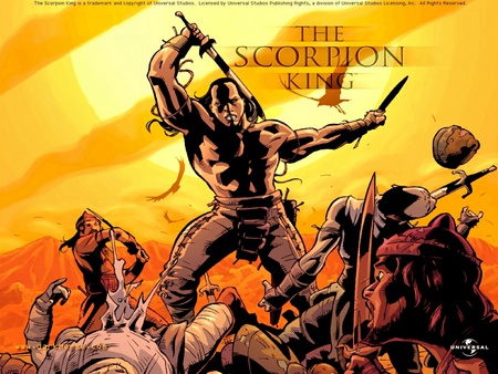 Scorpion King - king, warrior, fantasy, comic