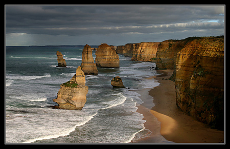 Twelve Apostles, Australia So Coast - nature, coast, beach, ocean, rocks, wild, australia