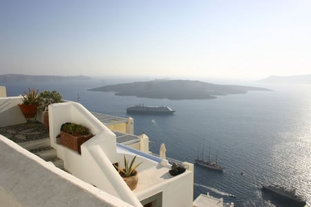 Santorini, Greece - nature, resort, greece, coast