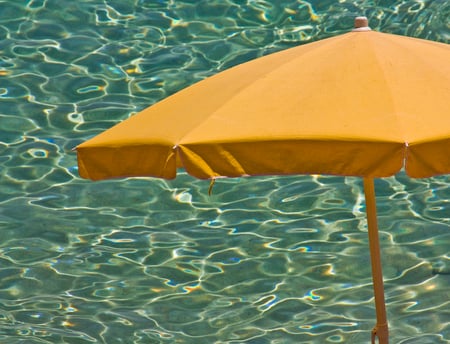 Summertime - summer, water, sea, umbrella