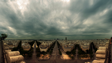 City Panorama - panorama, roads, city, old, widescreen