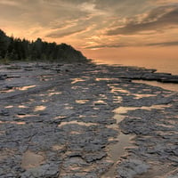 Canadian Rocky Shore Sunset