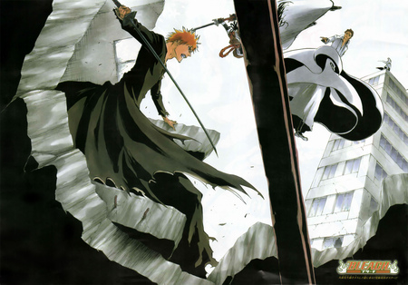 Bleach Ichigo Getting Pwned - gin, anime, bleach, aizen, ichigo