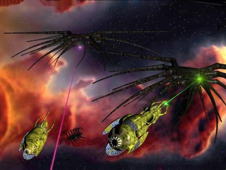 Babylon 5 - Vorlons vs. Shadows - space, battle, attack, babylon 5, vorlons, sci-fi, shadows, tv