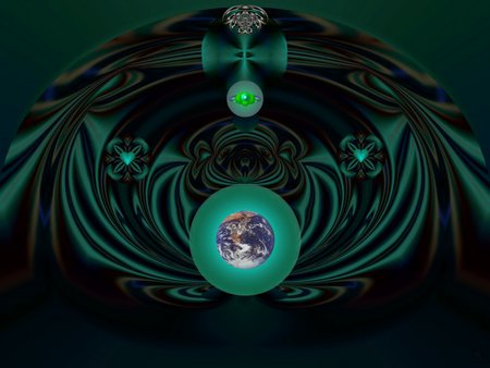 Love Your Planet - eye candy, collage, 3d, fractal, abstract