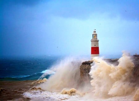 Gibraltar-Light-house - gibraltar, picture, cool, light-house