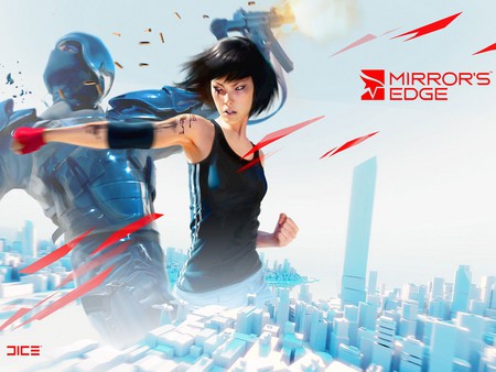 mirrors edge - skyscape, anime, mirrors edge, game