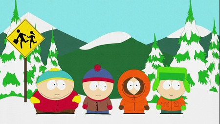 Waiting - sign, winter, eric, snow, kenny, mountains, southpark