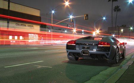 LP640_evo - effect, night, murcielago, lambo