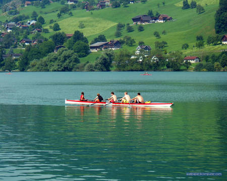 NICE LAKE FOR ALL KINDS OF BOATING - lake, pretty, boating, beautiful, on