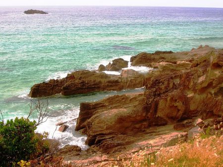 Smuggler's Cove - surf, rocks, water, beach, ocean, waves