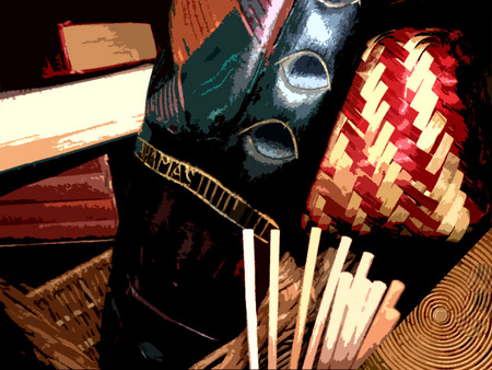 Colors of Africa still life - abstract, books, basket, still life, africa