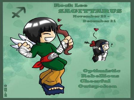 Chibi Naruto Horoscopes Sagittarus - anime, naruto, sagittarus, chibi, rock lee