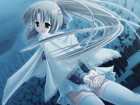 Anime Girl - anime, winter, girl, cute, snow