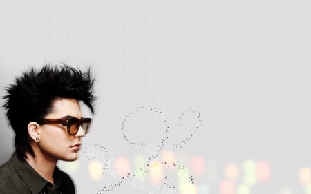 adam lambert - music, black, hot, adam lambert, red, cute, cool, sexy