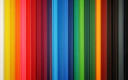 Colorful Pencils - cg, abstract, pencils, colorful