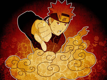 naurto 6tail - tumb down, 6tail, hokage, naruto