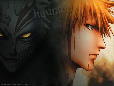 ichigo-half-form - ichigo, bleach, half form, hollow