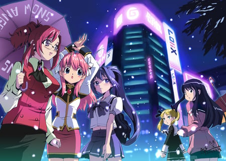 Theme Anime Anime Snow City Background Images, Photos, Reviews