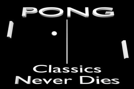 Pong - black, pong, video game, funny