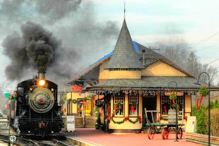 Ivyland-Railroad-Station - ivyland, railroad, picture, beautiful, station