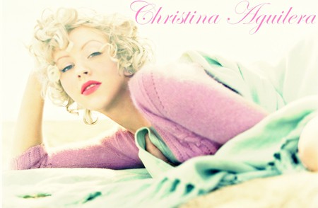 Christina Aguilera - beauty, aguilera, christina, purple, beach, female, cute, babe