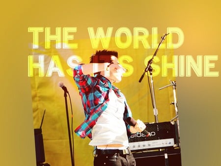 The World Has Its Shine - Cobra Starship - music, gabe saporta, cobra starship, quote