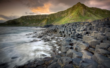 Rocks Like Ladders - sky, mountains, rocks, ladders, clouds, photography, stairs