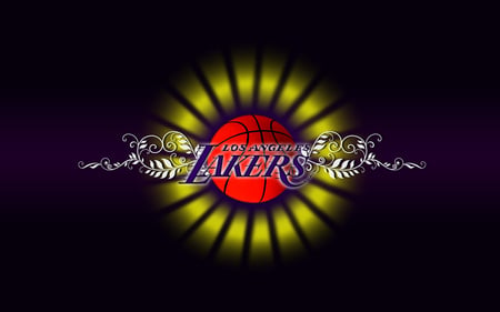 Lakers - lakers, purple, basketball, yellow