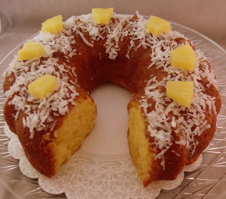 Pina Colada Rum Cake - pina colada cake, cake, dessert, pina colada