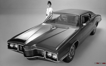 1970 Thunderbird - ford, bw, car, thunderbird