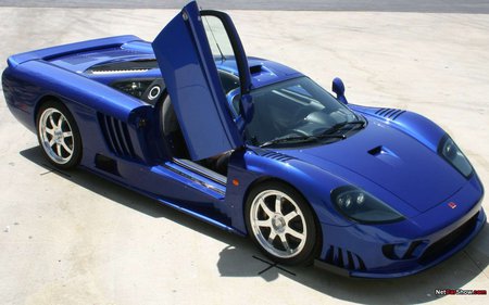 Saleen S7 Twin Turbo - car, blue, s7, saleen