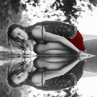 girl reflection