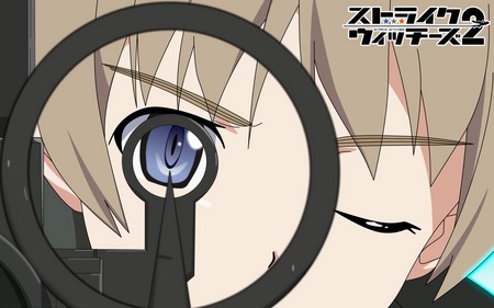 Strike witches - anime, eye, strike witches, gun