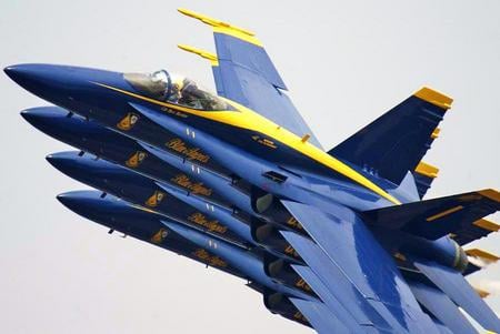 Blue Angels Squadron - squadron, blue angels, performance, formation, air show