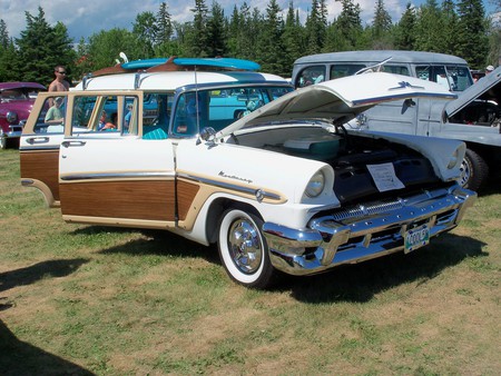 1956 Mercury Monterey stationwagon - car, vintage, classic, mercury, monterey