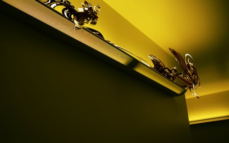 Cool - abstract, background, yellow, cool