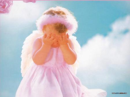 Crying Angel - baby, angel, wings, innocent, crying