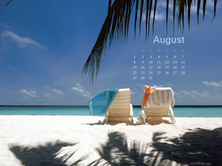 CALENDAR - AUGUST 2010 - august, 2010, calendar, wallpaper