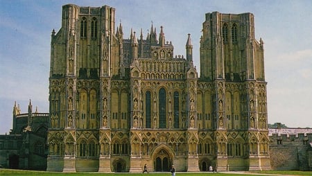 Wells Cathedral - england, magnificent, stone, historic, imposing, wells