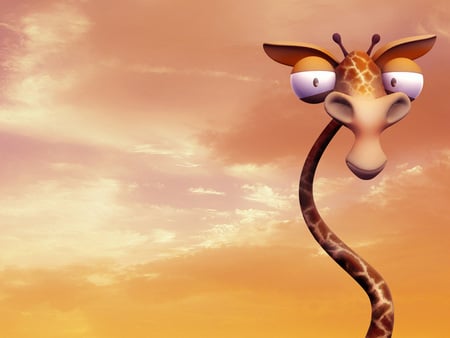 I have a question? - african, giraffe, big eyes, anaimal