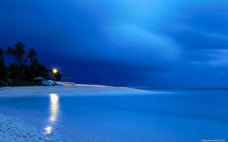 Evening in Hawaii - blue ocean, tropical, evening, island, hawaii