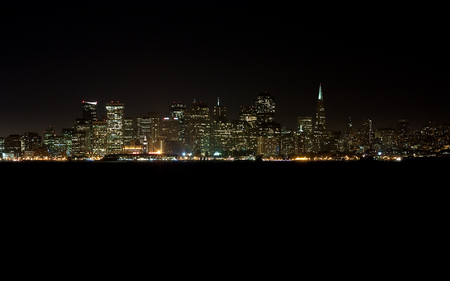 San Pancho CA - black, lights, manipulation, skyline, ps